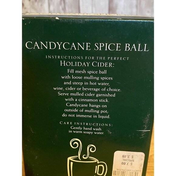 Candy Cane Spice Ball Williams-Sonoma Mesh Tea Ball Infuser Stainless Steel - Picture 6 of 7